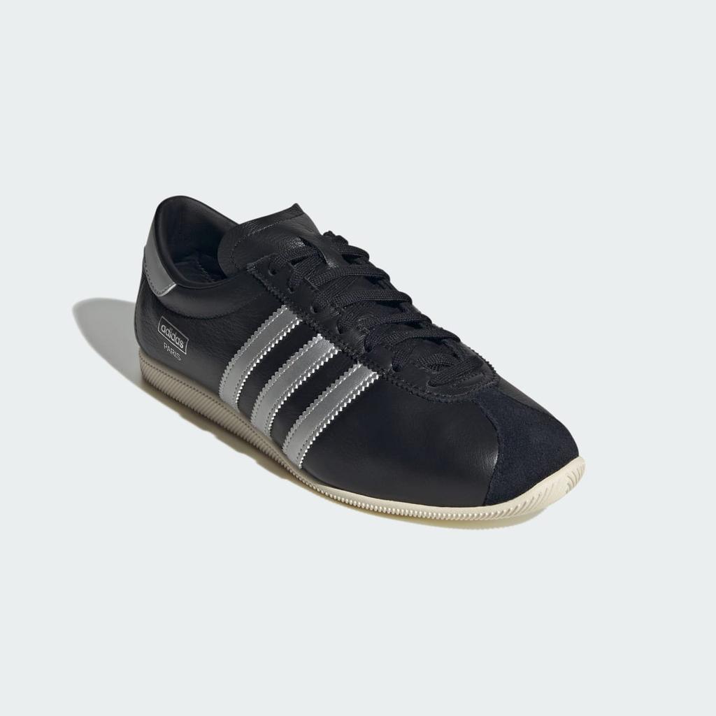 adidas PARIS IH9227 Unisex Originals Sneakers Core Black / Silver Metallic / Cream White