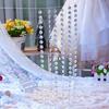 1 Meter Creative Acrylic Transparent Crystal Beads Diamond Garland Curtain Hanging Beads Wedding Decorations