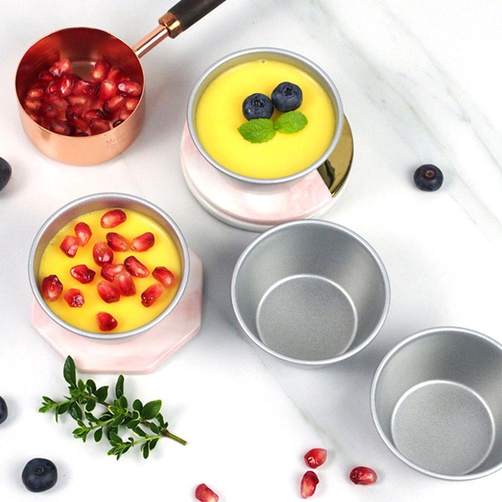 Мусс Антипригарная Индивидуальная Алюминиевая Цинковая Цинковый Сплав Круглая Форма для Пудинга Форма для Яичного Тарта Форма для Маффинов Инструмент для Выпечки