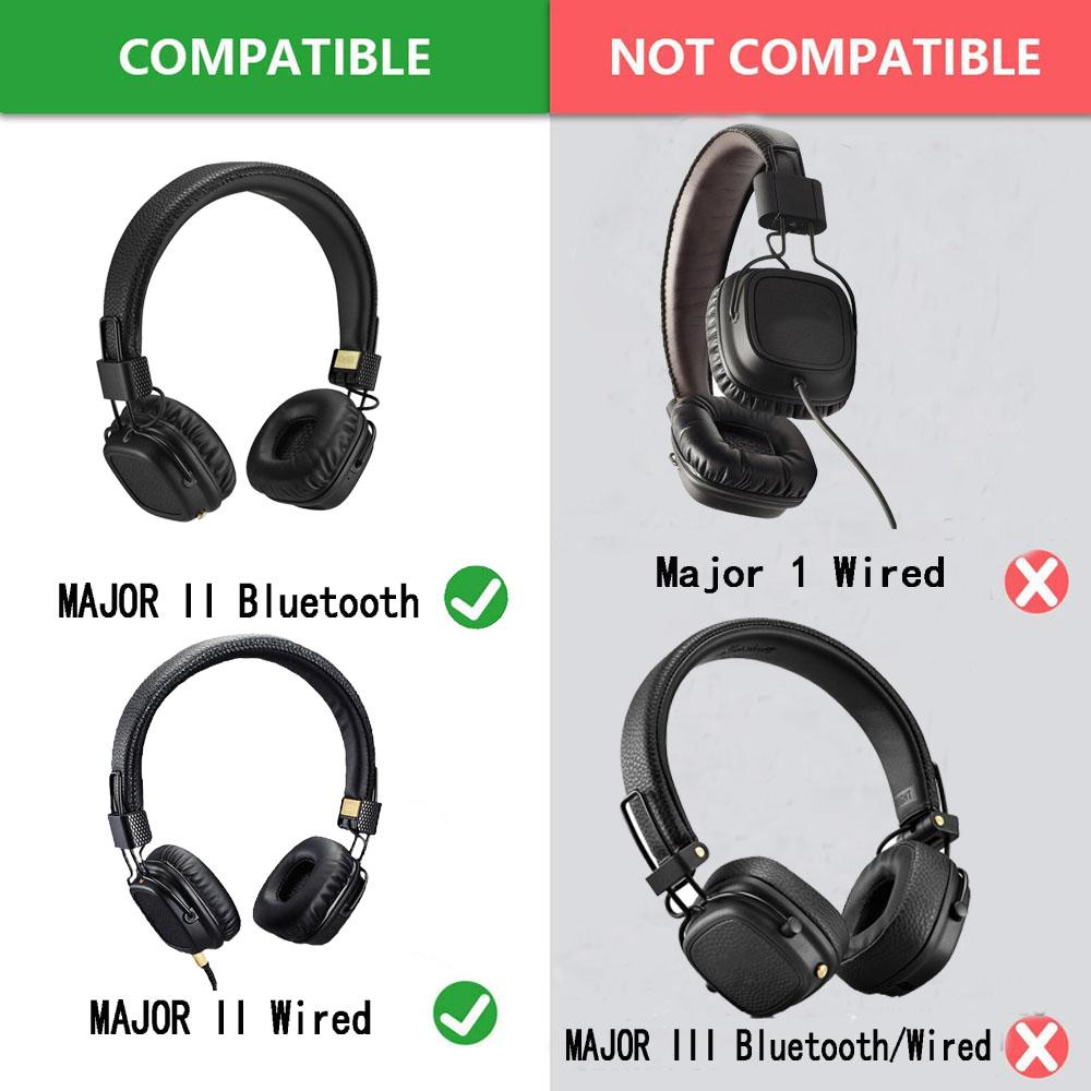 1 Pair Replacement foam Ear Pads/Headband pillow Cushion Cover for MARSHALL MAJOR II Headphone Headset EarPads
