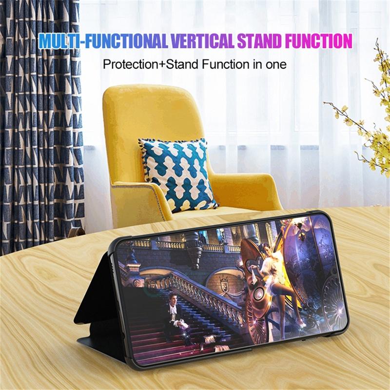 Умный чехол-книжка с зеркальным покрытием для Samsung Galaxy Z Fold 8 Z Fold 7 Z Fold 6 Z Fold 5 Z Fold 4 Z Fold 3 5G Кожаная обложка
