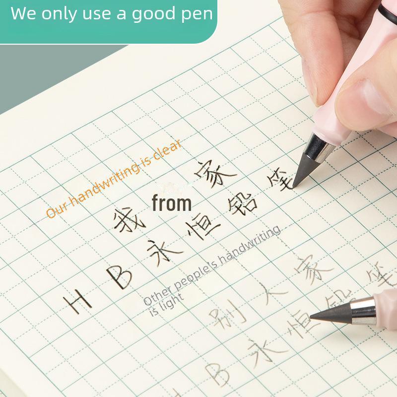 Вечные карандаши: Прочные сменные карандаши для постоянного письма и рисования без заточки, идеально подходят для учеников начальной школы и детей.