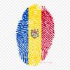 Флаг отпечатков пальцев Соединенные Штаты Америки Изображение страны Утюг на теплопередаче Печать Виниловые нашивки Наклейка для одежды DIY Аппликации Моющиеся нашивки