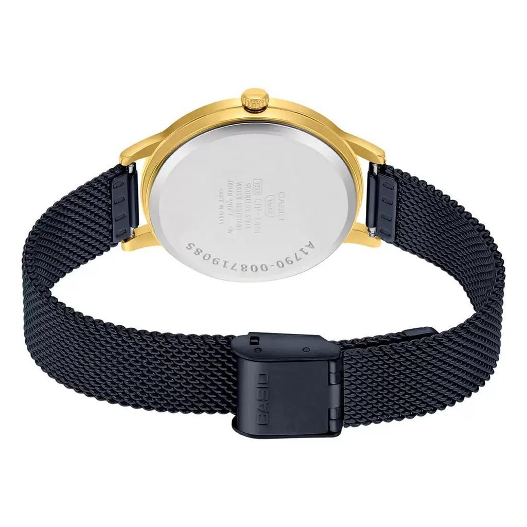 Черные аналоговые женские часы, Black Analog Women's Watch, Casio