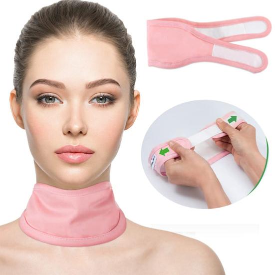 Castor Oil Neck Pack Elastic Band Improve Sleep Reusable Convenient Wrap Self-conditioning Scarf Care Products