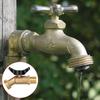 Heavy Duty Brass Faucet Weather Resistant Brass Spigot 1/2 Inch NPT Male to 3/4 Inch GHT Male for Garden Hose Use
