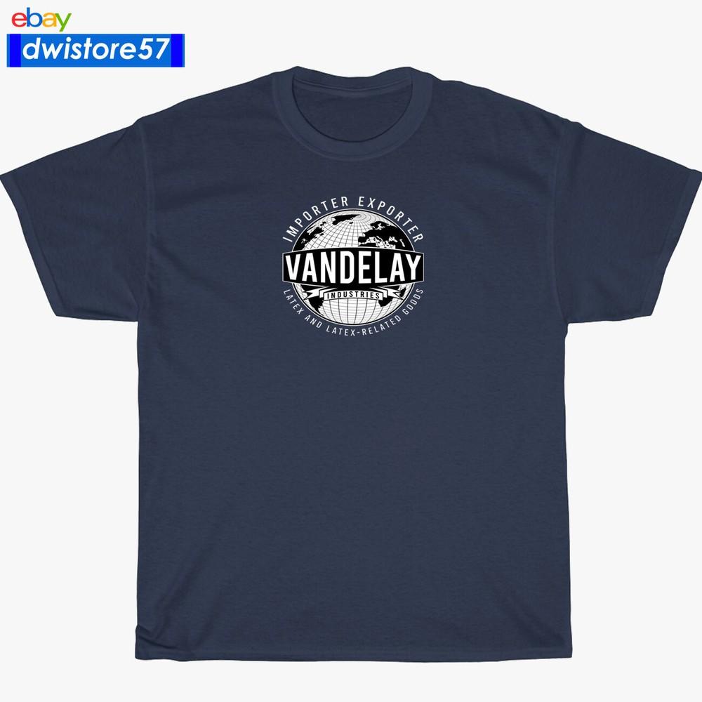 Новая футболка Логотип Vandelay Industries Черный/Темно-синий/Серый Мужская футболка S-5XL Унисекс футболка