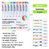 Blue Fruit M510 Soft Head Acrylic Marker Pen Set - 9 Colors for Art, Painting, and Graffiti