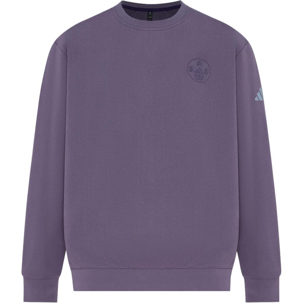 Adidas CLIMAWARM Sweatshirts Men's Dark Violet Crew Neck Moderate LD7455