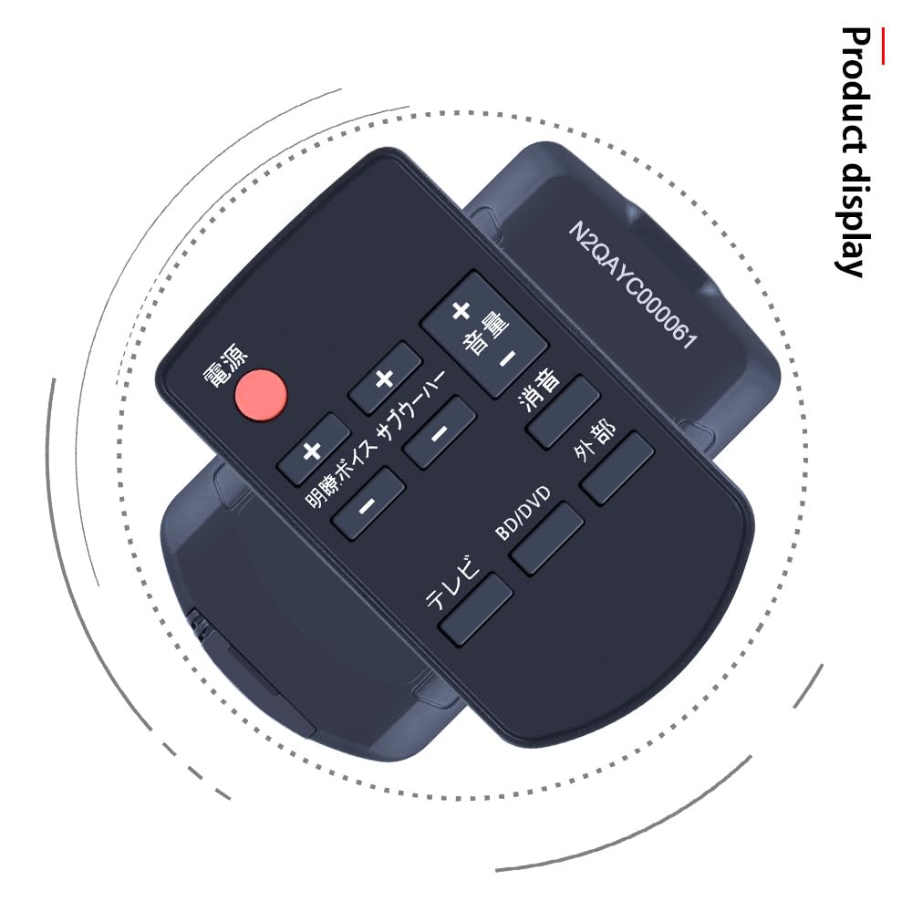 CLVIZCXOM N2QAYC000061 для дистанционного управления аудиосистемой домашнего кинотеатра Panasonic. Простая настройка или не требуется. Совместимость с SC-HTX530-K.