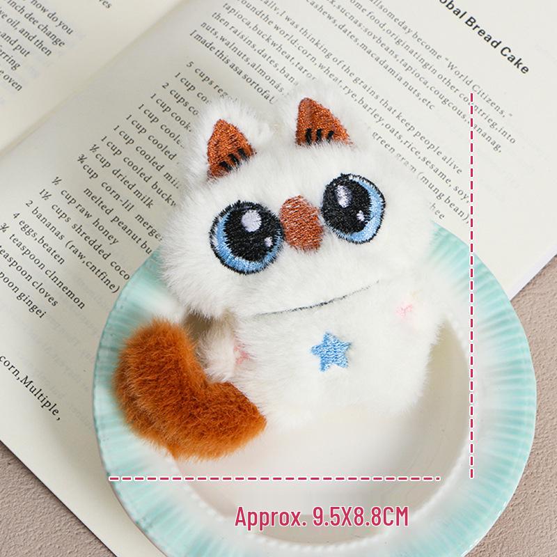 Персонализированный плюшевый брелок-черный кот: Пищащая подвеска, Подвеска-кукла, Студенческий ремешок