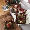 Christmas Throw Pillow Print Festive Atmosphere Decoration Living Room Home Throw Pillow Cushion Cover Couch Cushion Cover