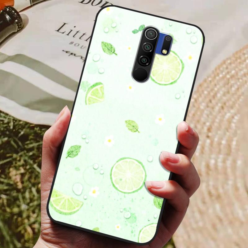 Для чехла Xiaomi Redmi 9 Чехол Кот Цветок волк Силиконовый чехол для Redmi 9 redmi9 Чехол Бампер 6.53" Ударопрочный Чехол для телефона Coque