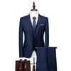 Men's Suit Suit Men's Three-piece Set Large Size Solid Color Suit Business Professional Suit