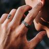 Buyee 925 Sterling Silver Female Ring Finger Elegant Crystal Poker Open Ring for Women Fashion Fine Jewelry Circle