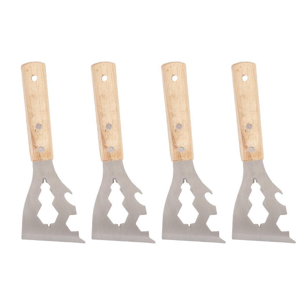 Paint Scraper 10 In 1 Design Multifunctional Ergonomic Wooden Handle Portable Metal Painting
