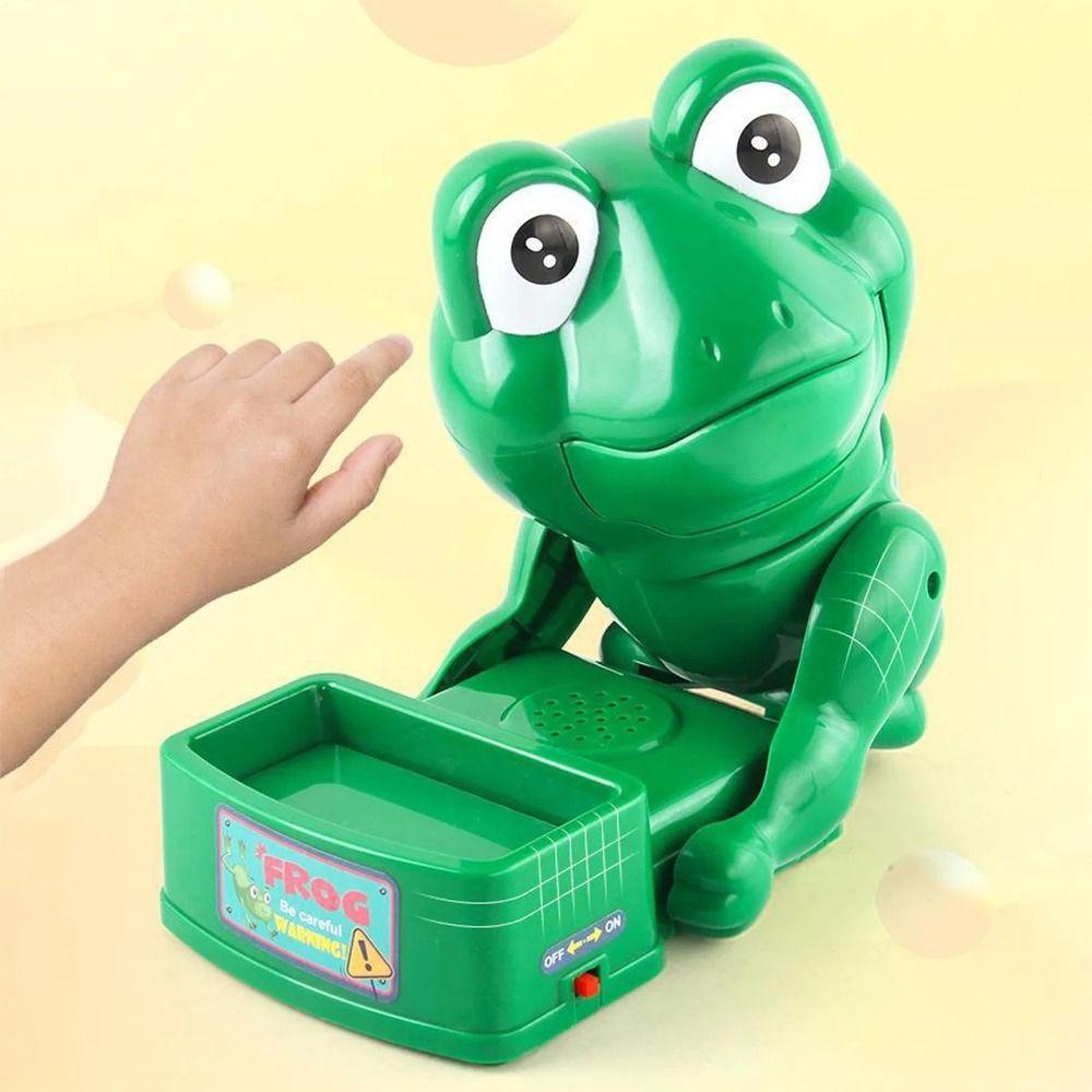 Plastics Stealing Insect Frog Biting Prank Toys Simulation Frog Board Games Halloween
