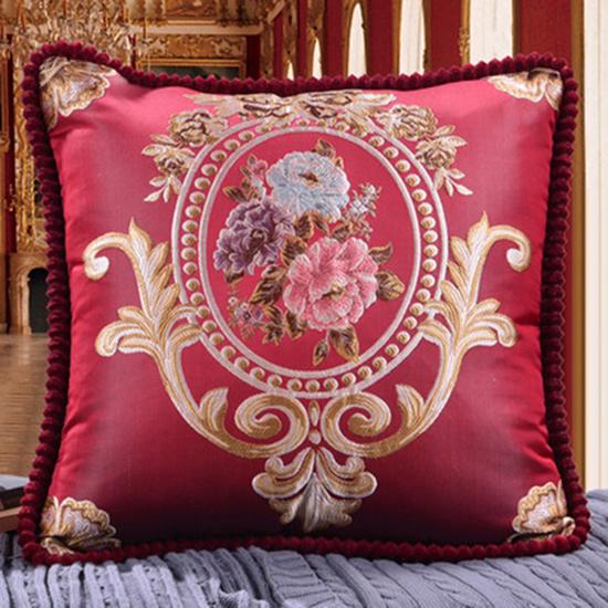 Моющиеся чехлы на подушки в европейском стиле с принтом, наволочка для дивана для гостиной, автомобильная подушка, подушка для поясничной поддержки, съемный чехол