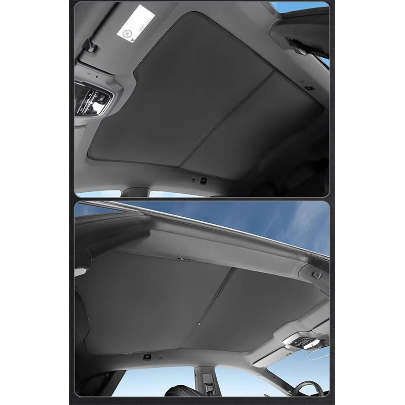 For POLESTAR 4 2024-2025 Skylight Ceiling Shade Sunshade Curtain Sunscreen Insulation Car Curtains Automobile Supplies