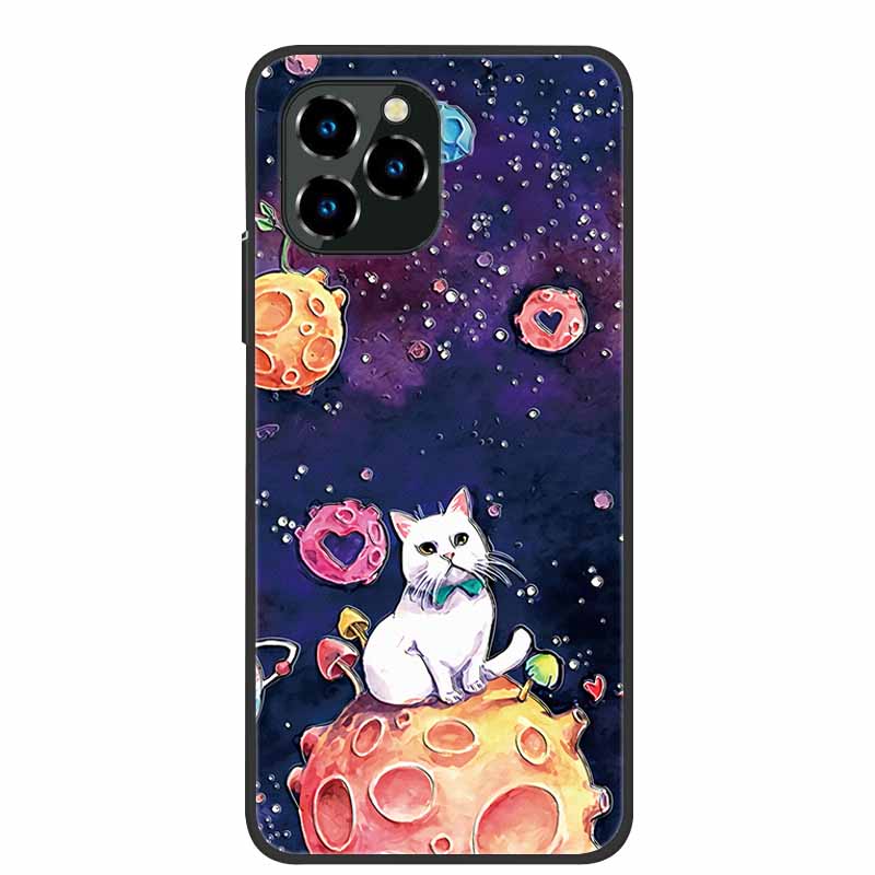 Для Oukitel C21 Pro Чехол Роскошный 3D Рельефный Цветок Силиконовый Чехол для Телефона Для C21pro Ударопрочный Coque Рельефные Цветы Funda Capa