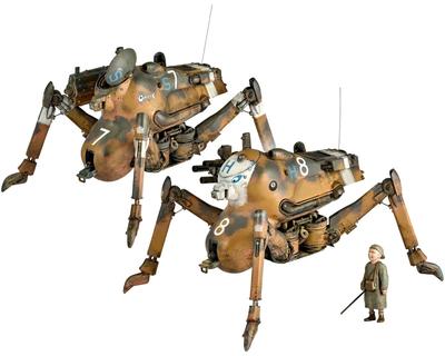 Kaiyodo ARTPLA Maschinen Krieger Gladiator G1/G2 & Smile Eddie Amsel 1/35 Масштаб Неокрашенный Пластиковый Моделистский Набор AP049