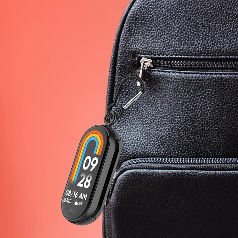 Pendant Necklace For Xiaomi Mi Band 8 Watch Hanging Chain Neck Bracelet Strap For Mi Band 8 Stainless Steel Metal Chain Buckle