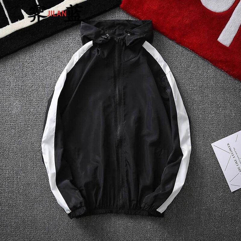 Мужская легкая куртка в корейском стиле, трендовая студенческая, для весны/лета 2019 года, с защитой от солнца.