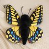 Soft Body Doll Realistic 3D Butterfly Plush Toy, Stuffed Throw Pillow, Home Display Insect Animal Decor, Gift for Kids Girls, Ornament Vivid Design