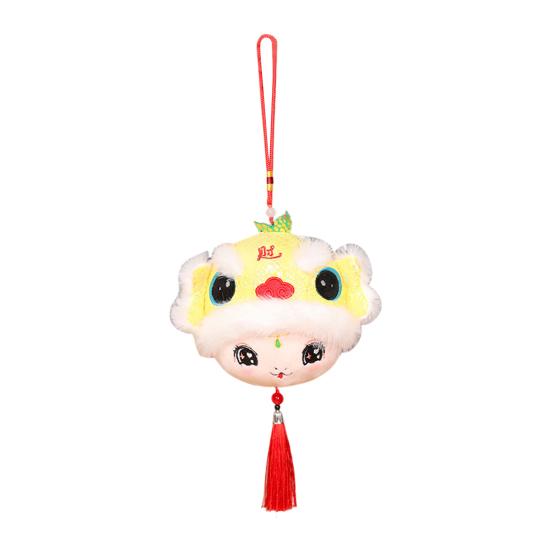 Подвеска в виде плюшевой змеи, мультяшная змея, брелок для ключей, талисман со знаком зодиака, кукла для китайского Нового года