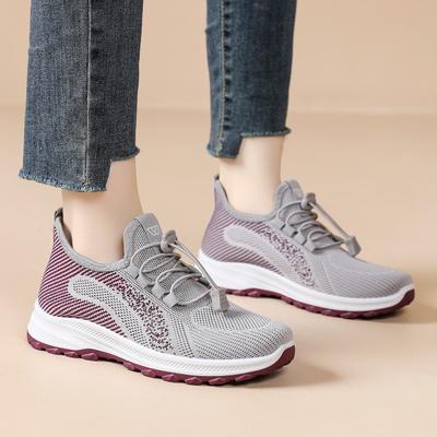 Тканевая обувь, Удобная спортивная женская обувь, Обувь для ходьбы на мягкой подошве