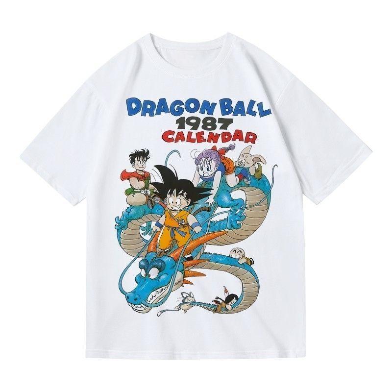 Dragon Ball Retro Anime Japanese 2D Cartoon Themed Printed Pure Cotton Summer Tshirt for Both Unisex and Women Trendy Style