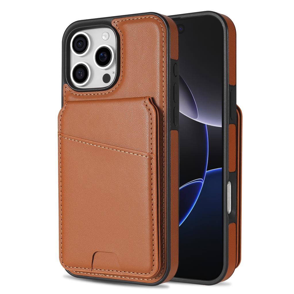 2 в 1 Съемный слот для карт Кожаный магнитный чехол Для iPhone 16 Pro Max 15 Plus 14 13 12 Вертикальный карман-сумка Для чехла Magsafe