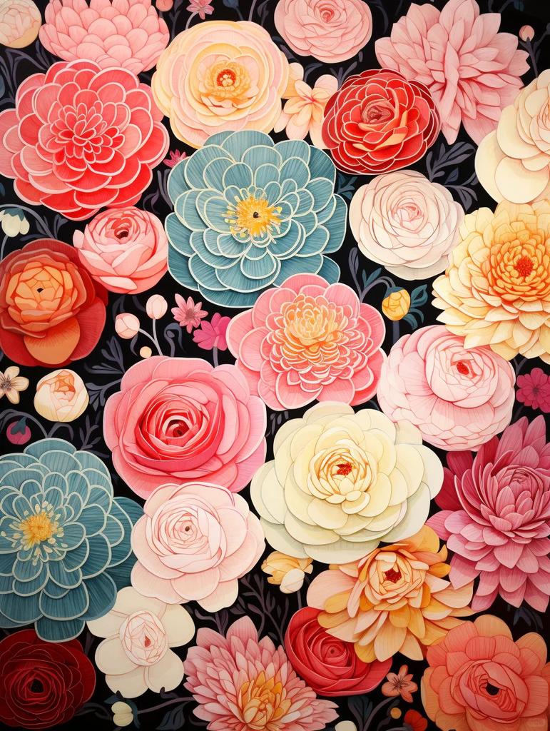 5D DIY Алмазная картина Пион Красочные цветы Стразы Картина Вышивка Гибискус Наборы Художественная мозаика Украшение дома