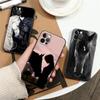 Девушка-лошадь Животное Черные лошади Чехол для телефона Для Apple iPhone 16e 16 15 14 13 12 11 Pro Max XR XS 7 8 Plus SE2 Чехол Силиконовые чехлы