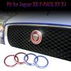 XE XF F-PACE X760 X761 X260 Автомобильная решетка радиатора эмблема декоративное кольцо наклейка стайлинг автомобиля крышка накладка на головную эмблему
