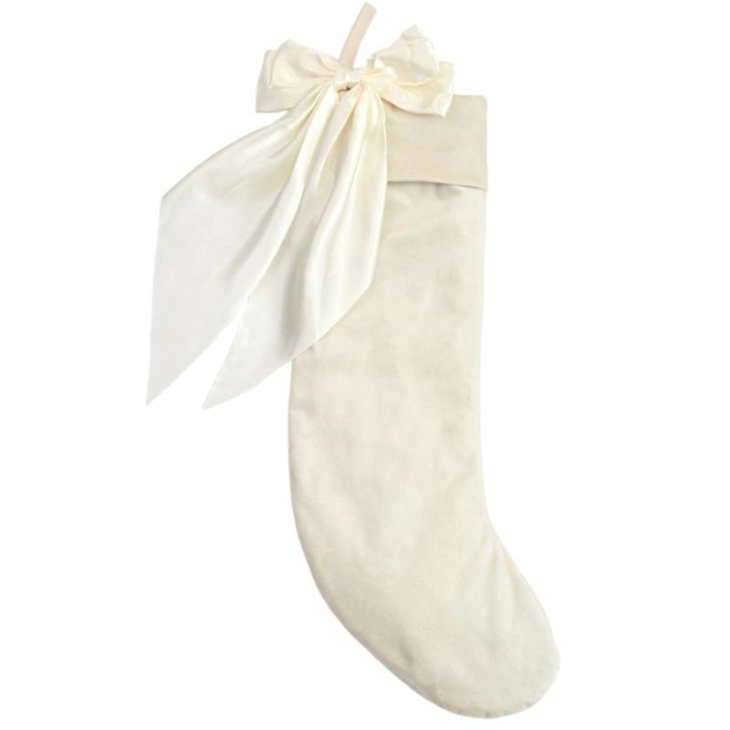 Милые банты Рождественские чулки Подарочный пакет Рождественские подвесные носки Для рождественской елки Каминов Украшение для двери