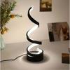Dimmable LED Spiral Table Lamp Finesse Decor Night Light USB Plug In 3 Color Bedside Lamps Desk Light Efficient Lighting Cute Light Lamp
