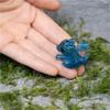 Дракончик-новорожденный в яйце 3D Мини-арт Статуэтка дракона Маленькая миниатюра вылупляющегося дракона Дракончик-новорожденный Прозрачная смола цвета океана