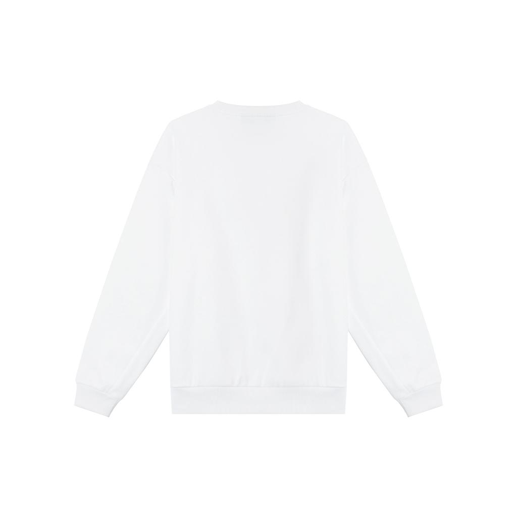 Under Armour Узор логотипа круглый вырез свитер спортивный длинный рукав толстовка унисекс толстовка белая 24600305-100