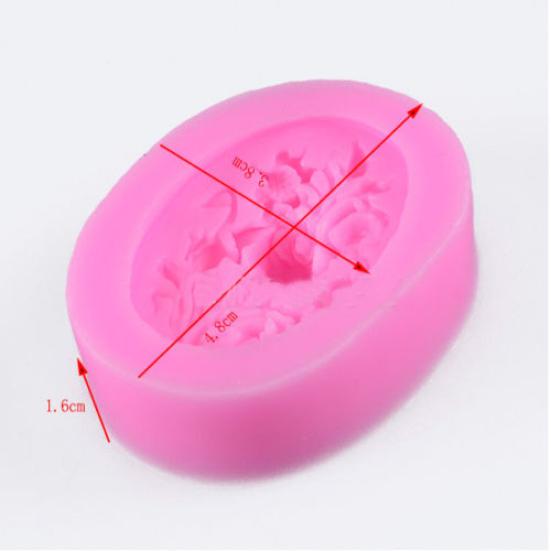 Силиконовая форма для помадки с цветком розы, форма для украшения торта, шоколадная форма для выпечки, инструмент