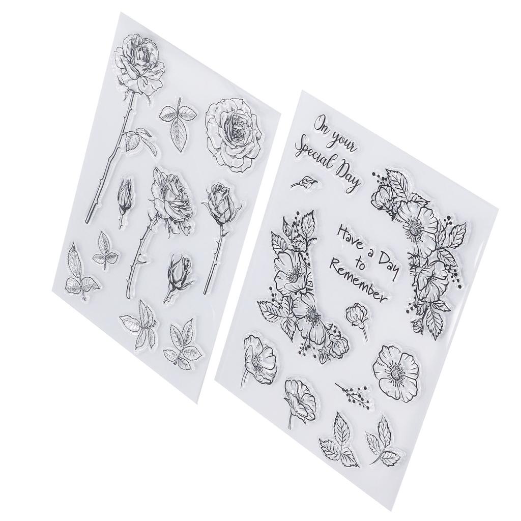 2 шт. Прозрачные штампы, безопасные многоразовые, интересные декоративные принадлежности для поделок для Invi