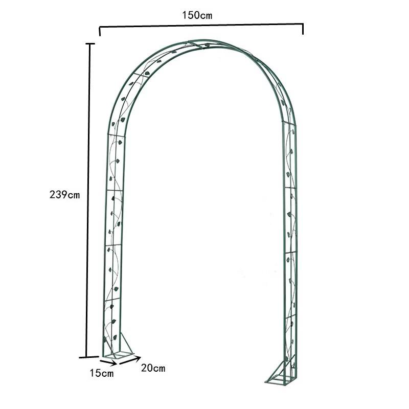 Beiyou Wrought Iron Garden Trellis Arch