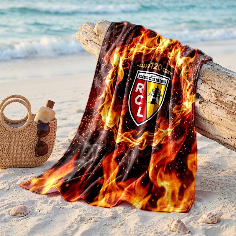 Пляжное полотенце из микрофибры с принтом Lens FC, быстросохнущее, впитывающее, большого размера, для пляжа, плавания, путешествий