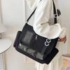 Школьные сумки Harajuku в стиле Y2K для девочек Прозрачная Itabag Сумка через плечо Плитка для демонстрации значков DIY Ita Bag
