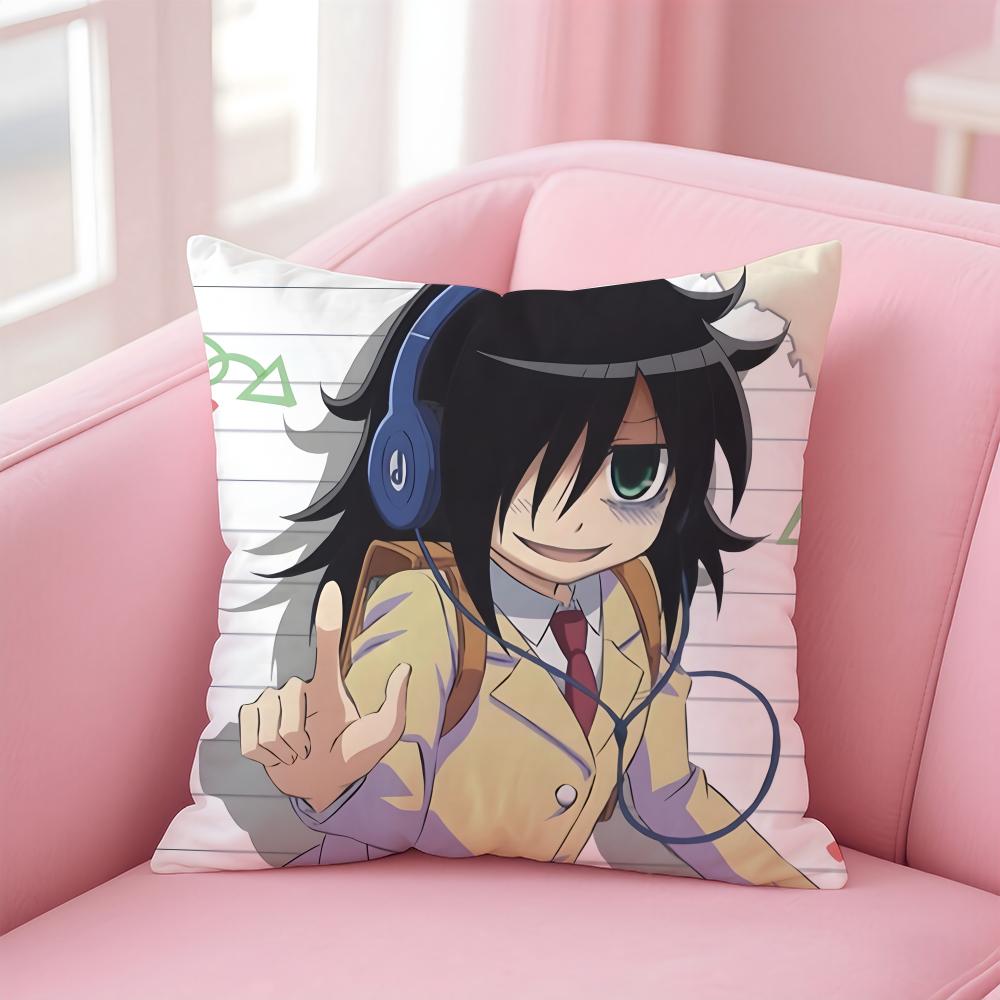 Watamote K-Куроки Т-Томоко Наволочка-подушка Наволочка из льна Мягкий Декор Для Дивана Домашней Комнаты