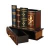 Wood Vintage Pen Container Retro Pen Holder Fake Book Pen Holder European Style Pen Container for Office Dorm Home