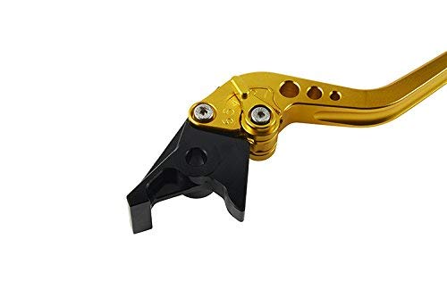 Bike Parts Center Billet Lever Brake Lever Clutch Lever Universal Custom Lever Unit Set Anodized Gold 910148