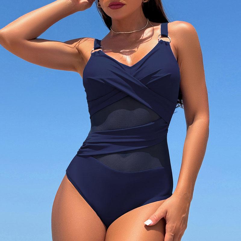 Push Up Женский цельный купальник Сексуальный сетчатый купальник Женский пляжный купальный костюм