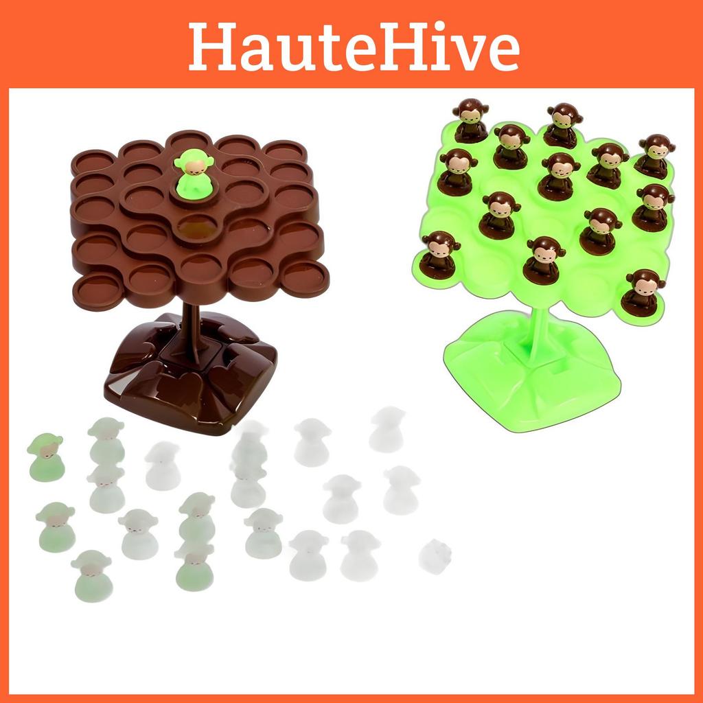 Увлекательное Дерево Баланса с Обезьянками Интерактивная Игра на Баланс для Двоих Игрушка для Детей