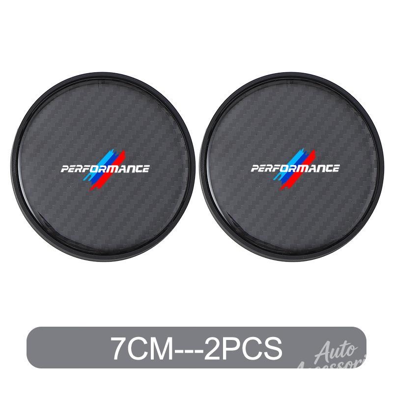 Car Water Coaster Cup Carbon Fiber Drink Anti-slip Pad Accessories For BMW X1 X2 X3 X4 G20 G30 6GT E46 E90 E60 F10 E39 X5 X6 X7 FF35